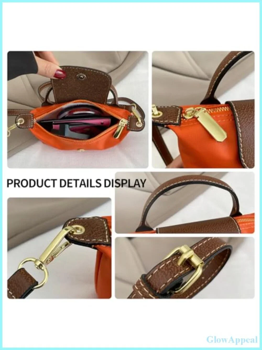 Mini Crossbody Bag Women Adjustable Strap Shoulder Purse Small Spacious Tote